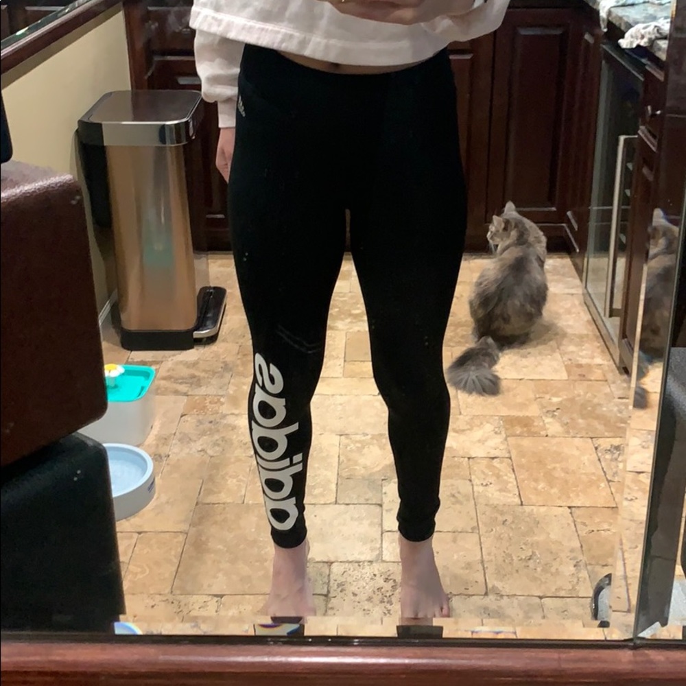 Size S Black Adidas Tights